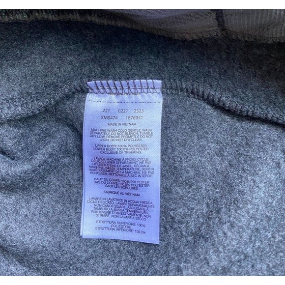 The North Face Men's Jacket Size S Fleece Full Zipped Gray Thermal Outdoor - Picture 5 of 6